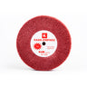 KAAN ZIMPARA Red Taf Brose Cap 100mm full fiber wheel showing center brand label and 2800 RPM rating.