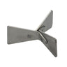 Isometric view of a Knew Concepts three-legged titanium soldering trivet stand on a white background