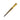 Flat overhead view of the gold anodized aluminum light ring stick with an ergonomic handle.