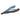 Perspective view of Lindstrom RX8234A oblique cutter with ergonomic blue/black grips.