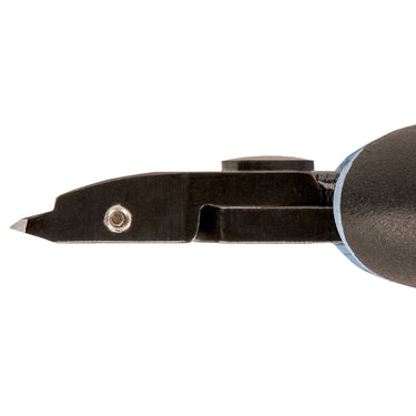 Side profile detail of the Lindstrom RX8234A cutter head and flush cutting edge.