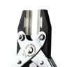 Close-up of Maun flat nose parallel plier with protective soft plastic jaw inserts.