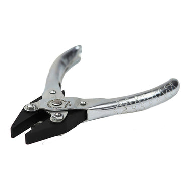 Perspective view of the Maun flat nose parallel plier with smooth-finish steel jaws.