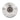 Direct front view of MERARD KH white flexible canvas buffing disc with stamped KH grade mark and center staples.