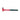 Horizontal profile of micro head hammer combination showing dual striking ends and red body.
