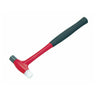 Micro head watchmaker hammer with red handle, black rubber grip, and dual steel nylon faces.