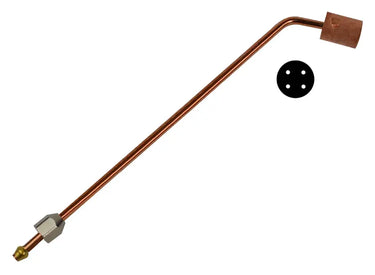 Miller Smith Little Torch 6-inch heating tip shown with 4-hole orifice pattern diagram.