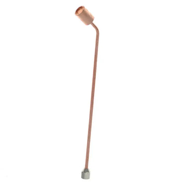 Profile view of Miller Smith Little Torch 6-inch heating tip with multi-port copper nozzle.