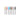 Seven multi-colored 6x16mm miniature silicon polishing cones standing vertically on metal shanks