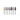 Seven multi-colored 8x20mm miniature silicon polishing points standing vertically on metal shanks