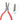 NIQUA Antilope 130mm half-round and flat nose pliers 04-038-130 showing smooth steel jaws and hallmark.