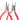 NIQUA Antilope 130mm pliers pair comparing all-steel and nylon jaw round and flat nose models.