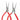 NIQUA Antilope German 145mm round nose pliers pair showing smooth springless and serrated spring models.