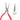NIQUA Antilope 145mm round nose pliers 04-012-145 showing smooth non-marring cone jaws and hallmark.