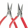 NIQUA Antilope German serrated chain nose pliers with cutter pair in 120mm and 130mm sizes.