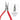 NIQUA Antilope 130mm serrated round nose pliers showing close-up circular inset of serrated cone jaws.