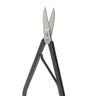NIQUA 170mm jewellers sheet metal cutting snips with internal leaf spring and black handles.