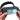 Demonstrating how to install a blue replacement lens plate onto an Optivisor headband.