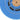 Close-up of the concentric stitching and high-density blue fabric on an ORO jewelry polishing buff.