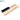 Close-up diagonal view of ORO white goat hair and black bristle dental lab polishing brushes.
