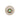 Isolated view of a stiff cream-colored natural bristle miniature wheel brush featuring a circular metal hub.