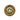 A small circular crimped brass wire wheel brush designed for metal texturing and cleaning.