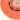 Close-up of the concentric stitching and durable orange fabric on an ORO professional polishing buff.