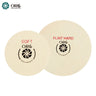 ORO solid felt lap wheels in Soft and Flint Hard densities for precision jewelry polishing.