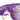 Close-up of size number markings stamped on a purple plastic bangle measuring loop set.