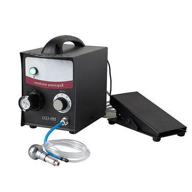 GraverSmith HH-G02 pneumatic engraver machine complete with foot pedal, air hose, and graver handpiece.