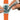 Close-up of PolyWatch being used to restore an acrylic crystal on a Swatch-style watch with an orange strap.