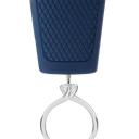 Presidium ARi probe testing a diamond set in a solitaire engagement ring.