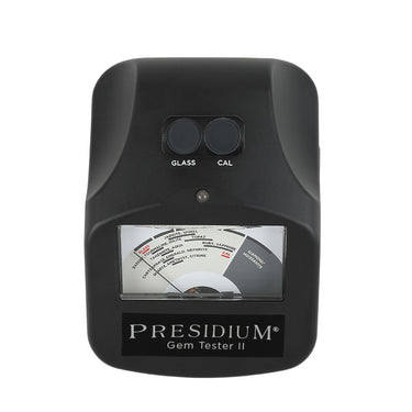 Top-down view of Presidium PGT II featuring the glass and calibration test discs.