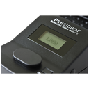 Close-up of Presidium PRIM II digital LCD screen displaying a reading of 1.000.