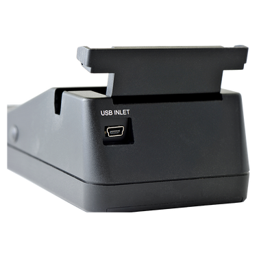 Rear view of the Presidium PRIM II showing the USB inlet port for power/data.