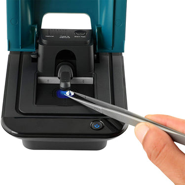 Top angled view of the Presidium Synthetic Diamond Screener II in teal and black.