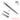 Regine 16cm extra large tip XL locking diamond tweezer with alignment groove.