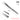 Regine 16cm medium tip M stainless diamond tweezer with slide lock and groove.