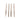 Four assorted stainless steel slotted mandrels showcasing straight and tapered tip variations.