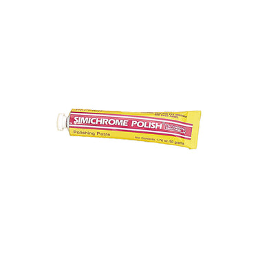 A single 50g tube of Simichrome metal polishing paste paste on a plain white background.