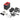 Complete SmartPro Air Do X pneumatic graver kit with power adapter, foot pedal, handpieces, and burs.