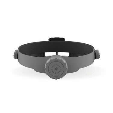 Rear view of the SmartPro OptiLoupe Headband Magnifier showing the size adjustment knob with the SmartPro logo.