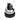 Top-angle view of standard engraving ball vise mounted on black rubber base ring.