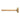 Side view of a Stuccler brass mallet lying horizontally with the cylindrical metal head facing right.
