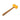 A Stuccler yellow polyurethane forming mallet positioned diagonally on a clean white background.