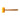 Side view of a Stuccler polyurethane mallet with a yellow head lying horizontally on a white background.