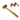 High angle view of a Stuccler rawhide mallet with an inset showing a person shaping a metal ring on a bench block.