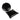 One round and one square black leather Stuccler sandbag for jewelry metal stamping and forming.
