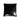 Direct overhead shot of a square black leather Stuccler sandbag pad with an embossed logo.