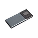 Angled view of the Tanita 1479J2 professional mini scale with a brushed metal weighing platform.